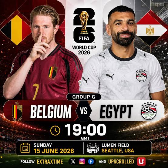 WC26: Belgium vs Egypt
